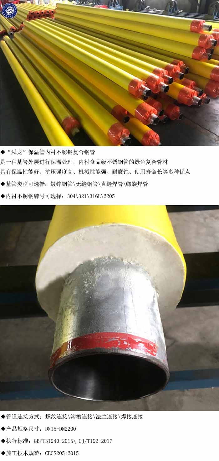 內襯不銹鋼保溫復合管(圖1)